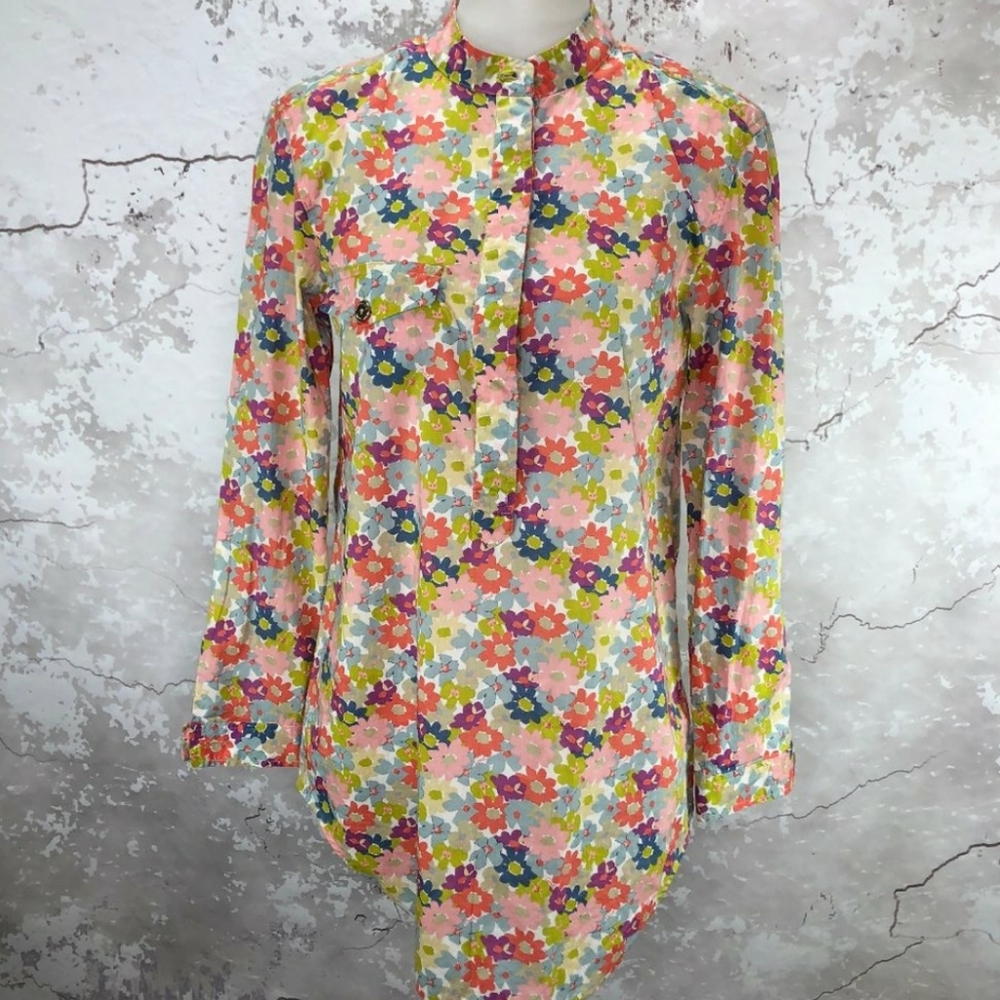 EUC Coach Hadley Floral Tunic Swim Cover Up Top